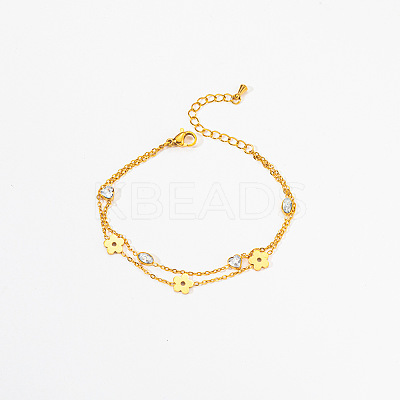 304 Stainless Steel Multi-strand Bracelets FS-WG4D9C6-02-1