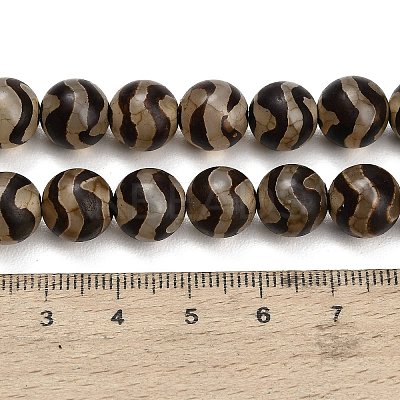 Tibetan Style dZi Beads Strands GG-CBA4812-B03-10MM-1
