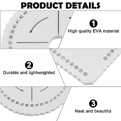4Pcs 4 Styles EVA Braiding Disc Disk TOOL-YW0001-84-1