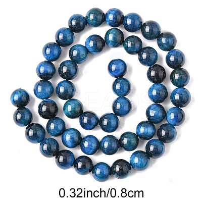 1 Strand Natural Tiger Eye Bead Strands G-YW0002-39C-1