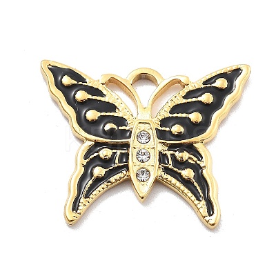 304 Stainless Steel Eanmel Pendants RESI-R155-017G-1