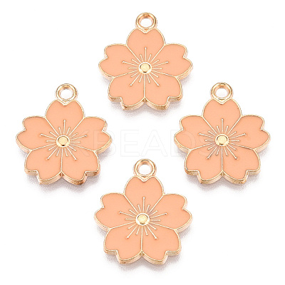 Alloy Enamel Pendants ENAM-S121-115K-1
