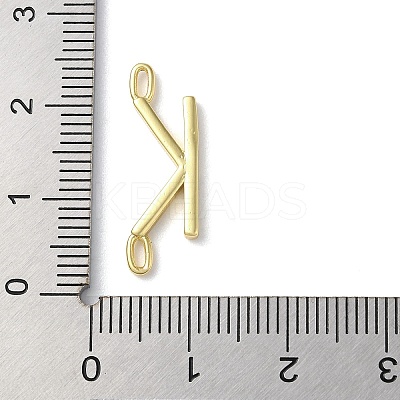 Rack Plating Brass Connector Charms KK-P245-07G-K-1
