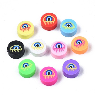 Handmade Polymer Clay Beads CLAY-SZ0002-06-1