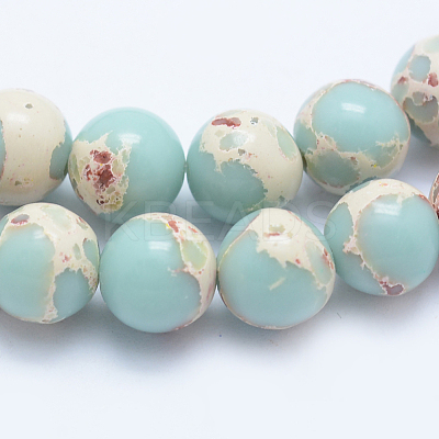 Synthetic Imperial Jasper Beads Strands X-G-F531-8mm-H03-1