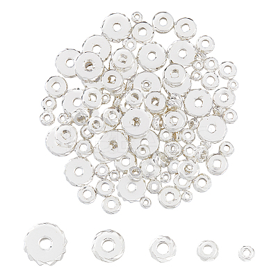 100Pcs 5 Style Brass Beads KK-FH0005-35S-1