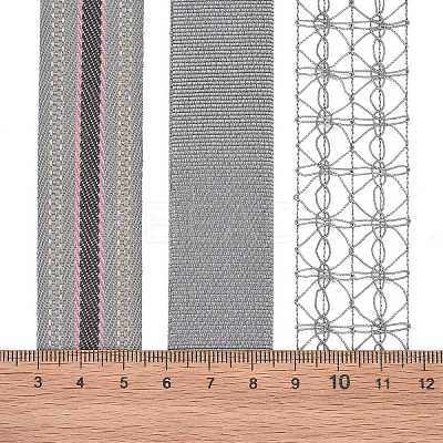 9 Yards 3 Styles Polyester Ribbon SRIB-A014-G02-1