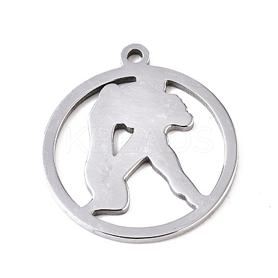 Non-Tarnish 201 Stainless Steel Pendant STAS-Q237-M003-2-1