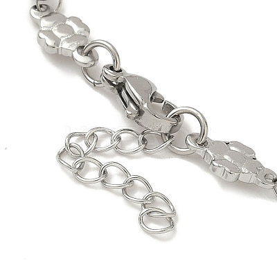 304 Stainless Steel Link Chain Bracelet Making STAS-K252-20C-P-1