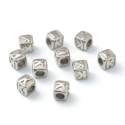 Tarnish Resistant 304 Stainless Steel European Beads STAS-H145-01K-P-1