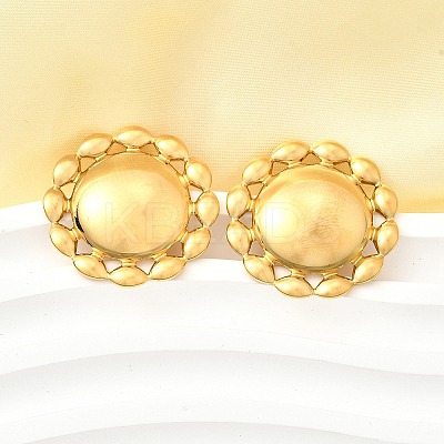 304 Stainless Steel Stud Earrings EJEW-B140-03G-1