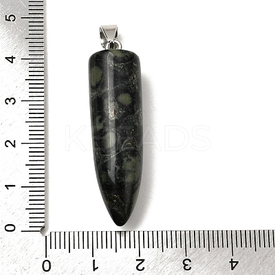 Natural Kambaba Jasper Pointed Pendants G-F820-12I-1