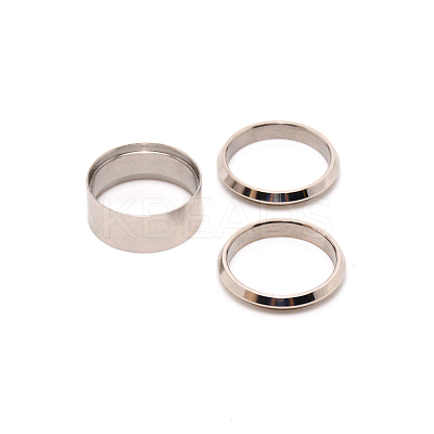 3Pcs 304 Stainless Steel Grooved Finger Ring Settings FIND-WH0105-09B-P-1