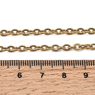 304 Stainless Steel Cable Chain Necklaces STAS-O053-33G-1