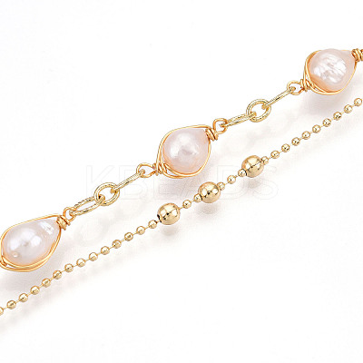 Brass Multi-strand Bracelets BJEW-N031-01G-1