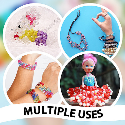 3640Pcs 28 Colors Transparent Acrylic Beads OACR-PH0004-62-1