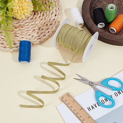 Flat Polyester Metallic Elastic Cord OCOR-BC0009-40A-01-1