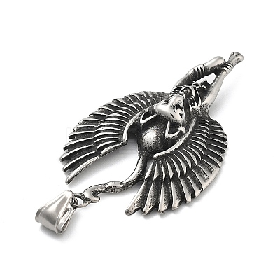 304 Stainless Steel Big Pendants STAS-V008-05AS-1
