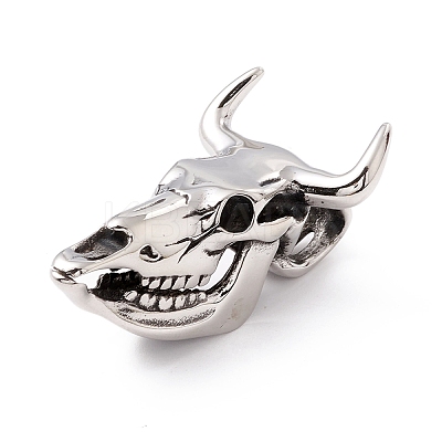 Tibetan Style 304 Stainless Steel Pendants STAS-P305-22AS-1