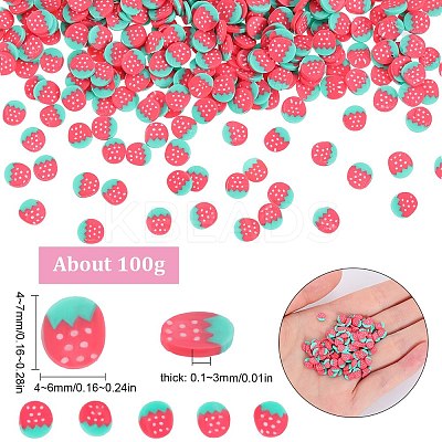 100G Handmade Polymer Clay Nail Art Decoration CLAY-SC0001-82B-1