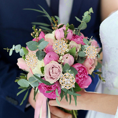 DIY Flower Bouquet Decoration Kits DIY-SP0006-60G-1