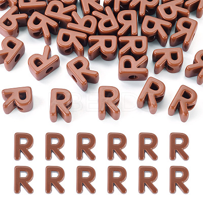 Opaque Acrylic European Beads OACR-TAC0019-006R-1