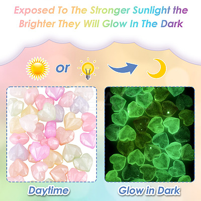 Luminous Transparent Acrylic Beads LACR-TA0001-07B-1