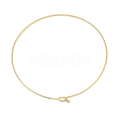 Rack Plating Brass Choker Necklaces NJEW-Q348-03G-1
