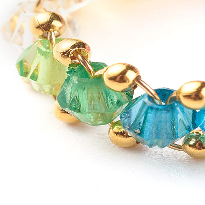 Transparent Acrylic Beads Finger Rings X1-RJEW-TA00004-1