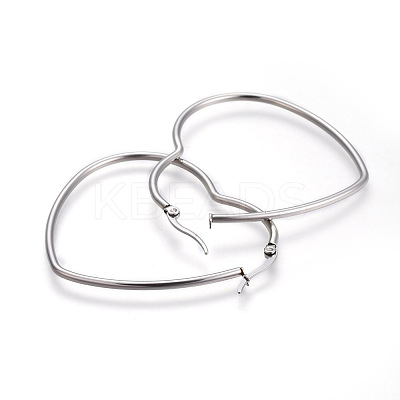 Tarnish Resistant 201 Stainless Steel Hoop Earrings EJEW-A052-09C-1
