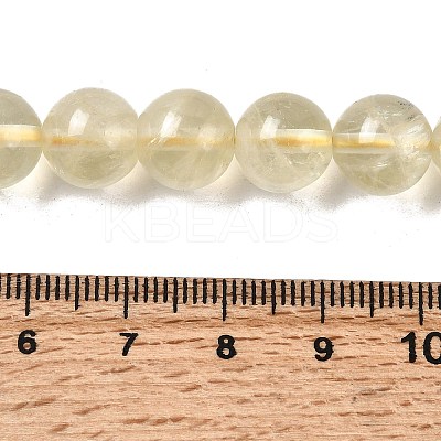 Natural Lemon Quartz(Heated) Beads Strands G-G286-A04-10mm-01-1