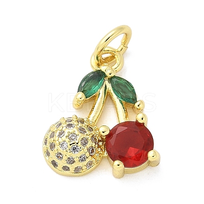 Brass Micro Pave Cubic Zirconia Pendants KK-S511-03A-G-1