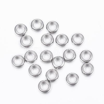 Tarnish Resistant 304 Stainless Steel Spacer Beads STAS-H376-38-1
