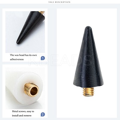 Wax Head Point Replacement Drill Pen AJEW-A064-01A-1