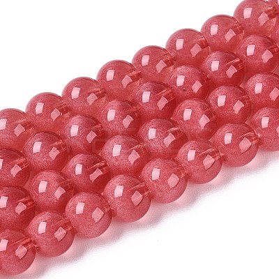 Transparent Glass Imitation Cat Eye Beads Strands GLAA-Q110-01B-12-1