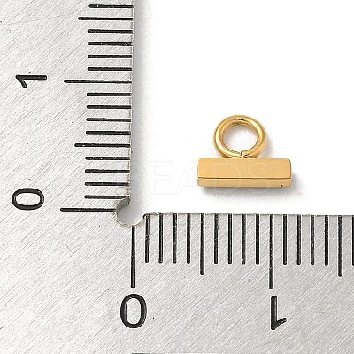 Ion Plating(IP) 304 Stainless Steel with Rhinestone Charms STAS-G351-15G-03-1