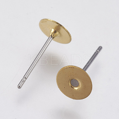 Stud Earring Settings KK-C2896-C-2-1