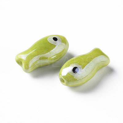 Handmade Porcelain Beads X-PORC-T007-06B-1