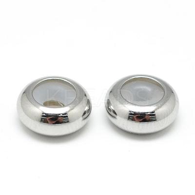 201 Stainless Steel Beads STAS-T010-6mm-01-1