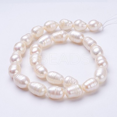 Natural Cultured Freshwater Pearl Beads Strands PEAR-P002-14-1