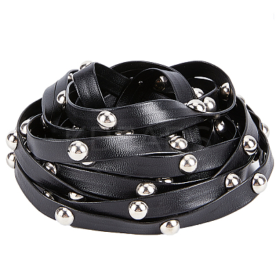 Flat Imitation Leather Cord WL-GF0001-11A-04-1