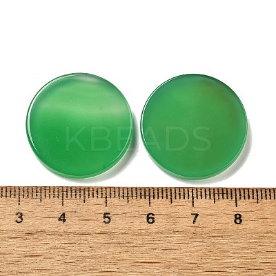 Natural Green Onyx Agate(Dyed and Heated) Cabochons G-Q018-08A-1