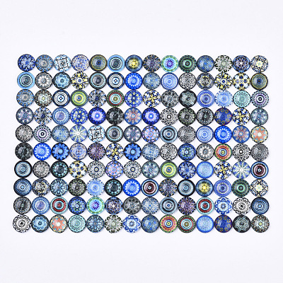 Flatback Glass Cabochons for DIY Projects GGLA-S047-12mm-06I-1