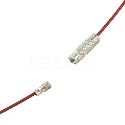 32Pcs 8 Colors Stainless Steel Wire Necklace Cord DIY Jewelry Making TWIR-FS0001-01-1