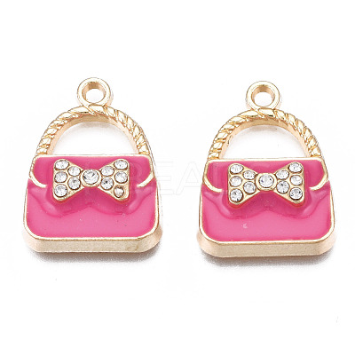 Rack Plating Alloy Enamel Pendants ENAM-T011-129A-1