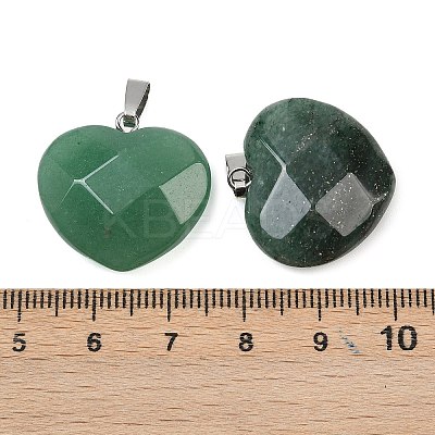 Natural Green Aventurine Pendants G-A281-02P-05-1