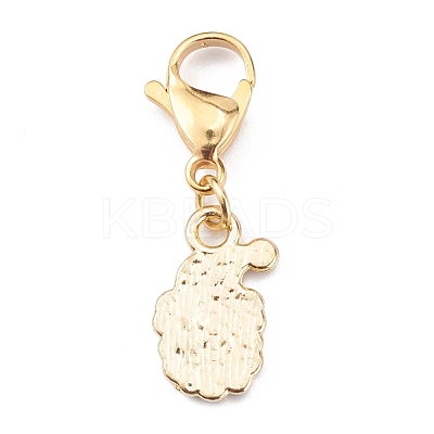 Christmas Theme Alloy Enamel Pendants HJEW-JM00427-03-1