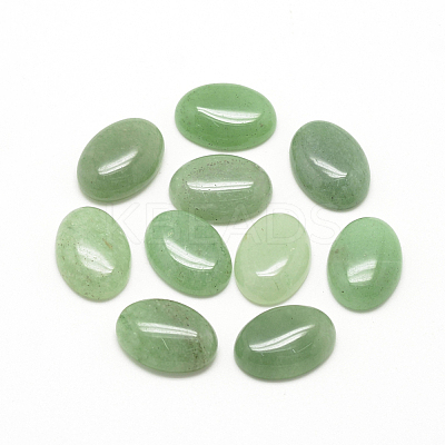 Natural Green Aventurine Cabochons X-G-R415-13x18-43-1