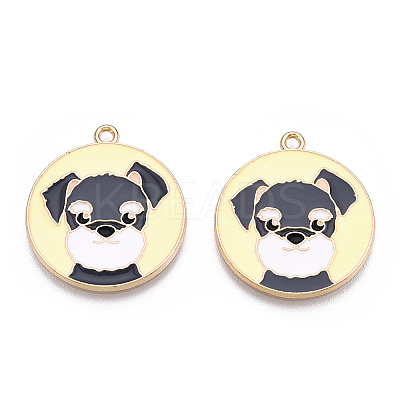 Eco-Friendly Alloy Enamel Pendants X-ENAM-Q437-053-NR-1