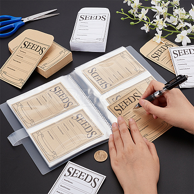 DIY Pocket Seed Storage Organizer Binder Making Kit AJEW-BC0006-63-1